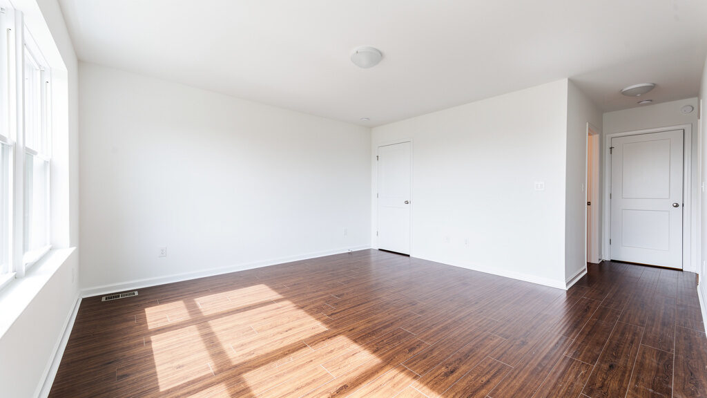 Sorted items ready for loading during apartment cleanout