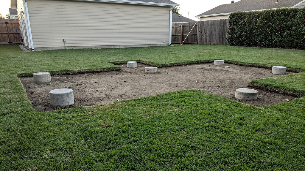 Final site cleanup after deck removal