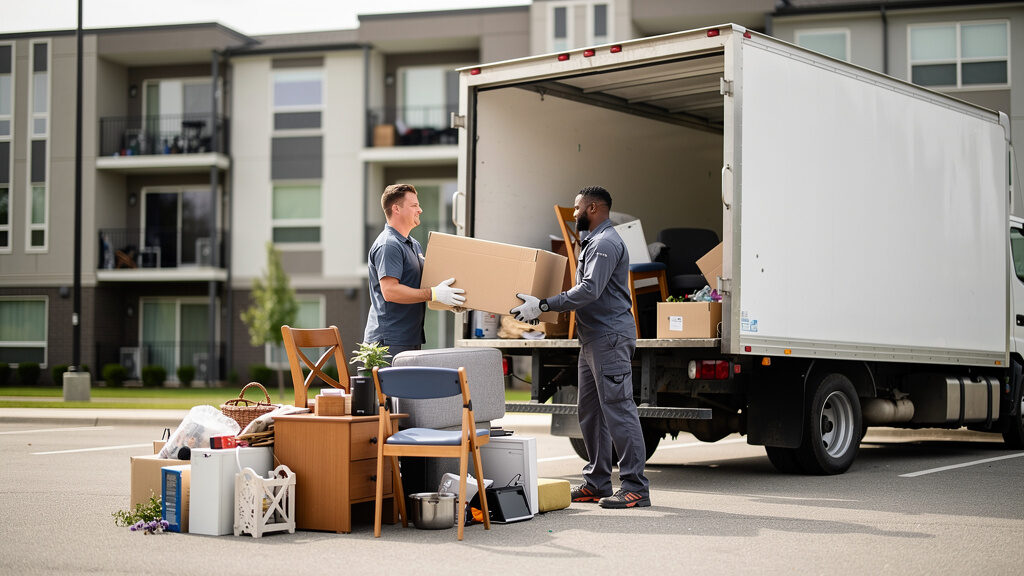 Furniture and personal items removed from vacated residential unit