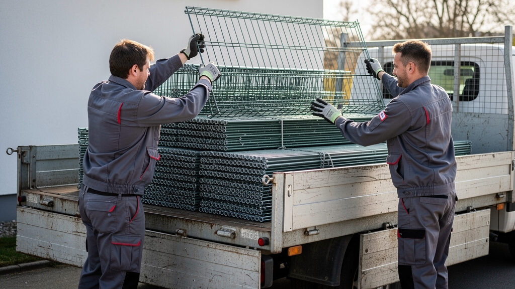 Professional fence removal in progress