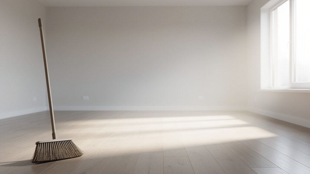 Organized house cleanout showing proper sorting and loading